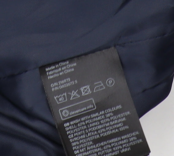Mens UK Size M H&M Blue Bomber Jacket