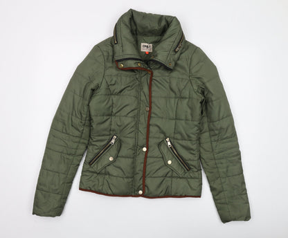 Womens UK Size S Only Green Puffer Jacket
