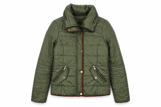 Womens UK Size S Only Green Puffer Jacket