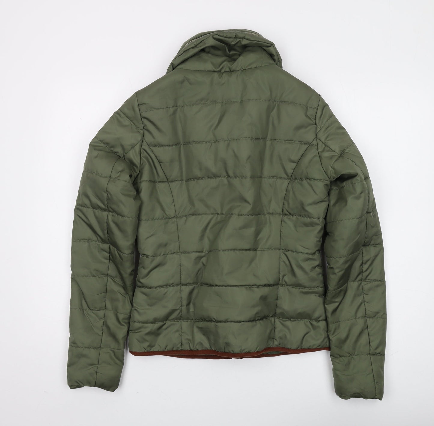 Womens UK Size S Only Green Puffer Jacket
