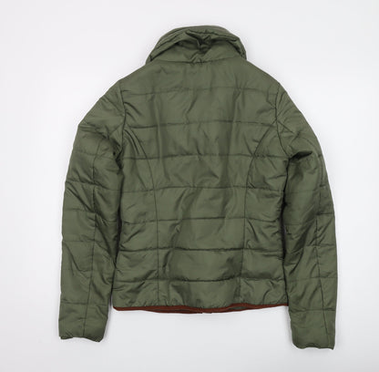 Womens UK Size S Only Green Puffer Jacket