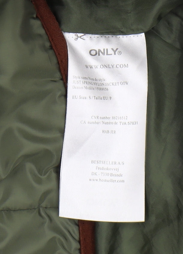 Womens UK Size S Only Green Puffer Jacket