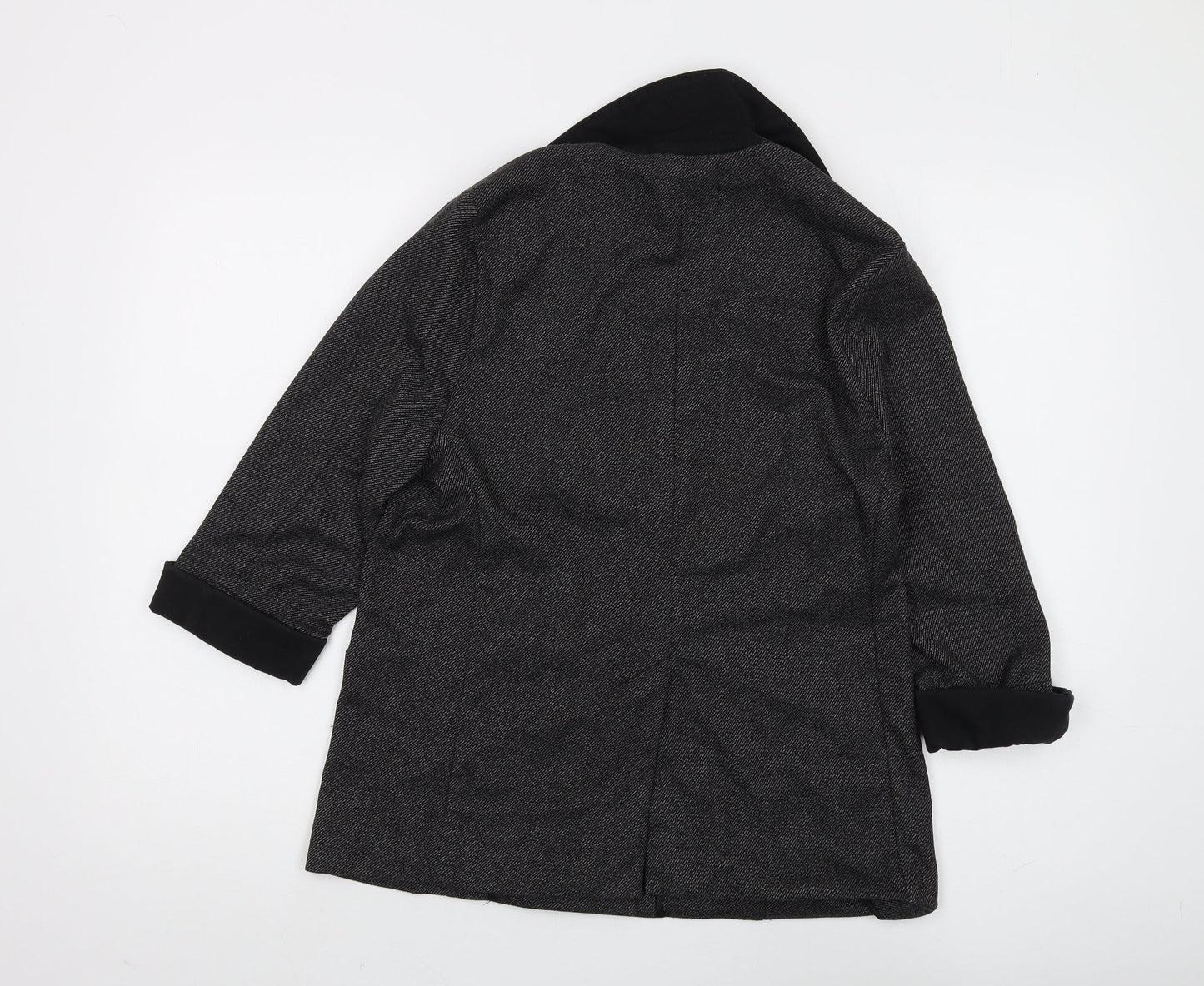 Topshop Women's Black Blazer, Size 12, Petite, Stylish Suit Jacket