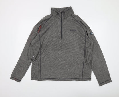 Mens UK Size XL Regatta Grey 1/4 Zip Sweatshirt