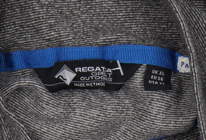 Mens UK Size XL Regatta Grey 1/4 Zip Sweatshirt