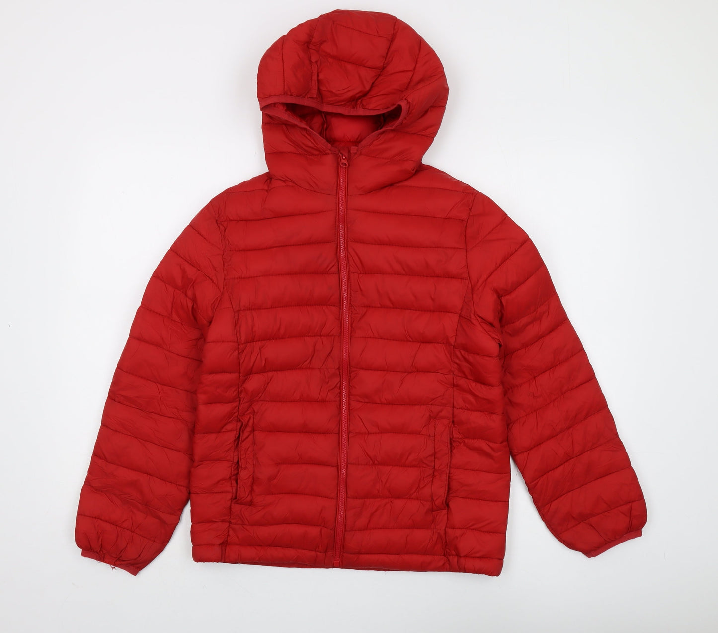 MNG Boys Red Hooded Puffer Jacket 13-14 Years
