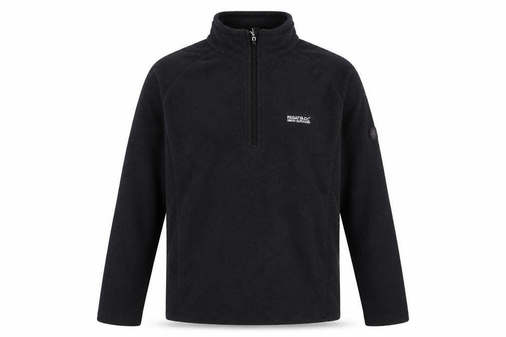 Mens UK Size M Regatta Black 1/4 Zip Sweatshirt