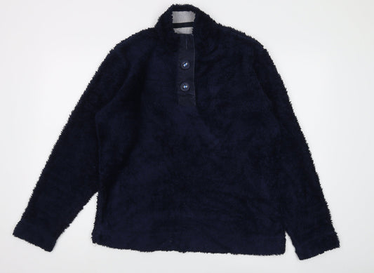 Regatta Women's Blue Henley Long Sleeve Pullover, UK 14