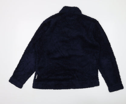 Regatta Women's Blue Henley Long Sleeve Pullover, UK 14