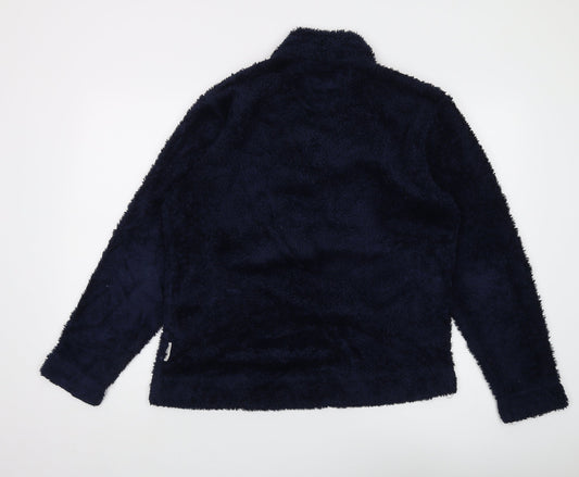 Regatta Women's Blue Henley Long Sleeve Pullover, UK 14