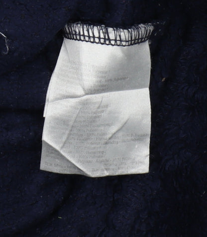 Regatta Women's Blue Henley Long Sleeve Pullover, UK 14