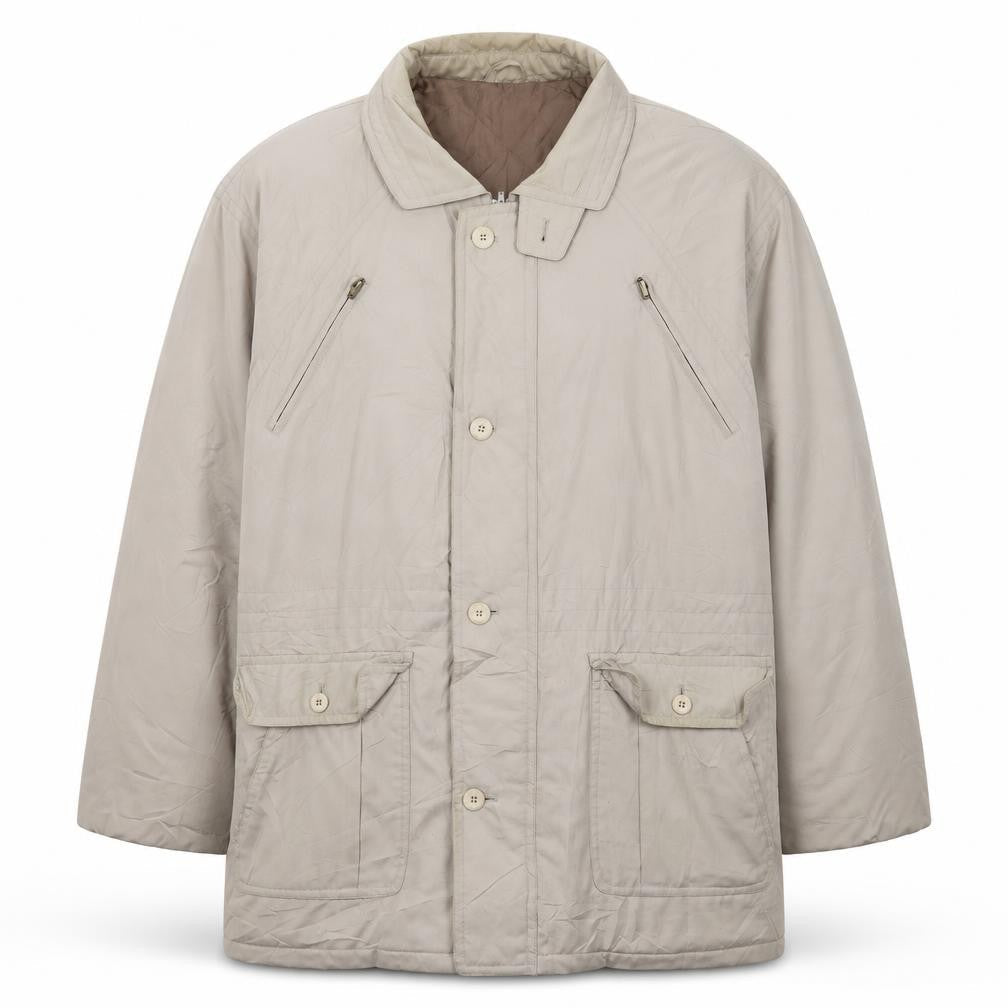Mens UK Size 46 Aldon Beige Overcoat