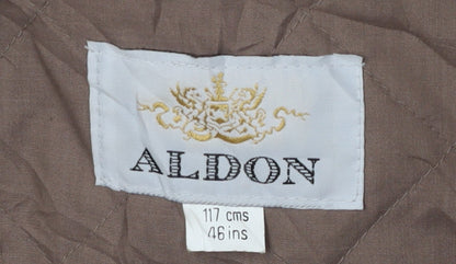 Aldon Men's Beige Overcoat 46 Regular Lined