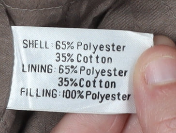 Aldon Men's Beige Overcoat 46 Regular Lined