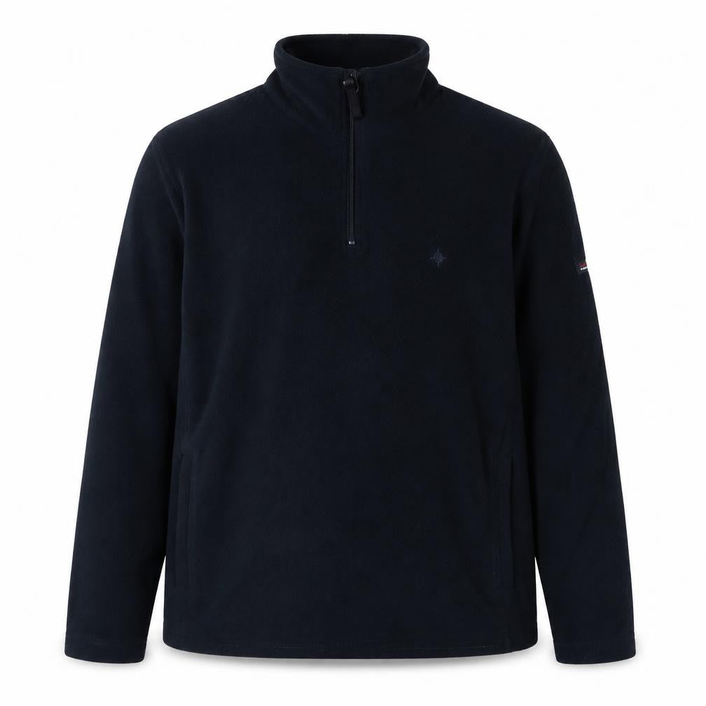 Mens UK Size S Maine New England Black 1/2 Zip Sweatshirt