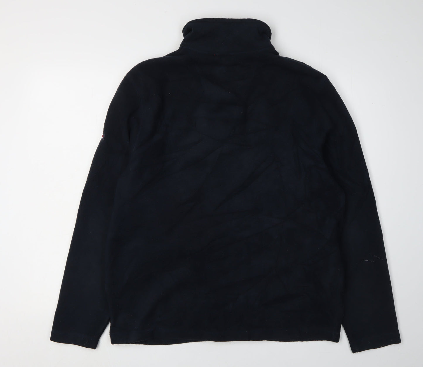 Mens UK Size S Maine New England Black 1/2 Zip Sweatshirt