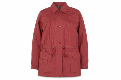 Womens UK Size 14 Vintage Red Parka Coat