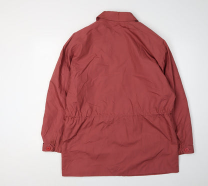 Womens UK Size 14 Vintage Red Parka Coat