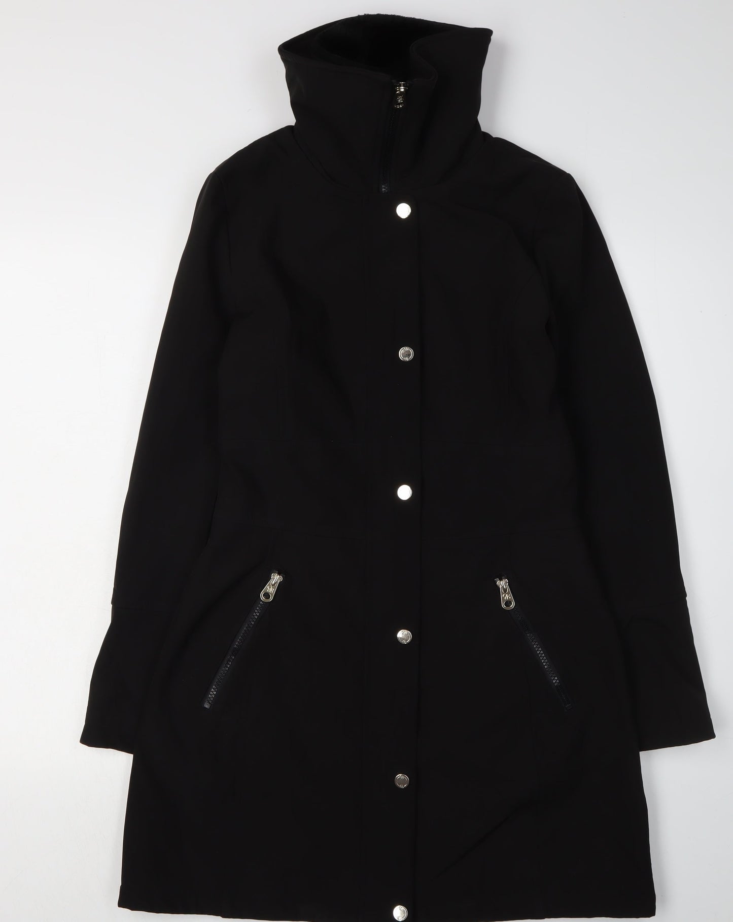 Jessica Simpson Women's Black Parka Coat XS Hooded Zip