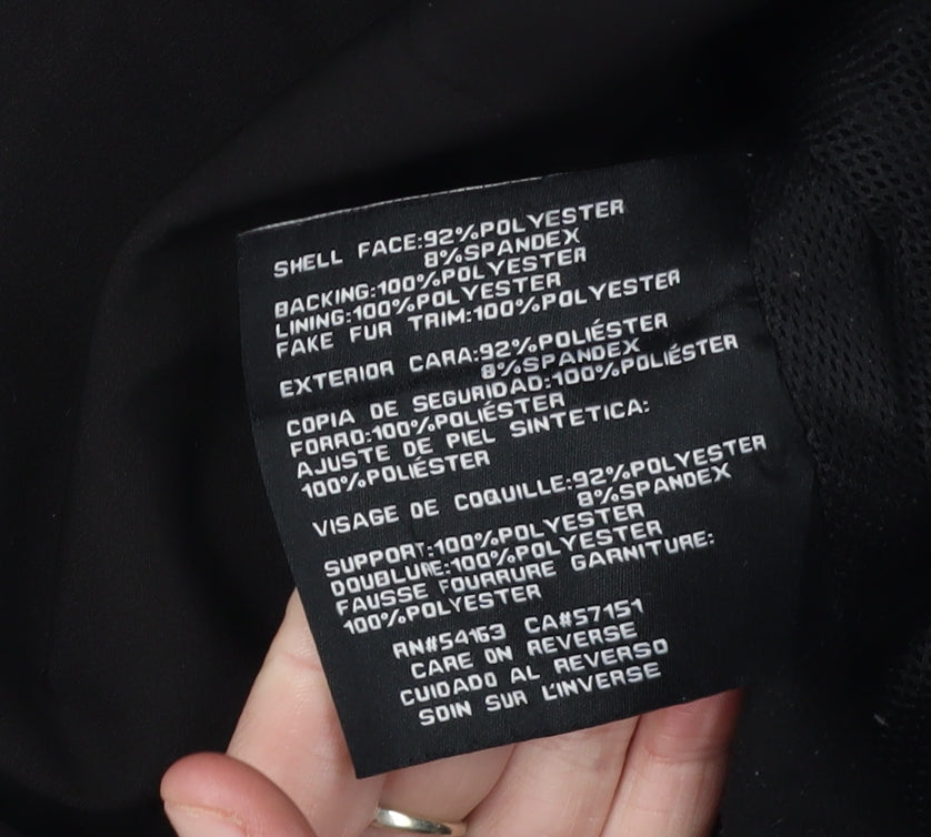 Jessica Simpson Women's Black Parka Coat XS Hooded Zip