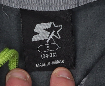 Starter Men's Grey 1/2 Zip Fleece Sweatshirt - Size S, Lightweight
