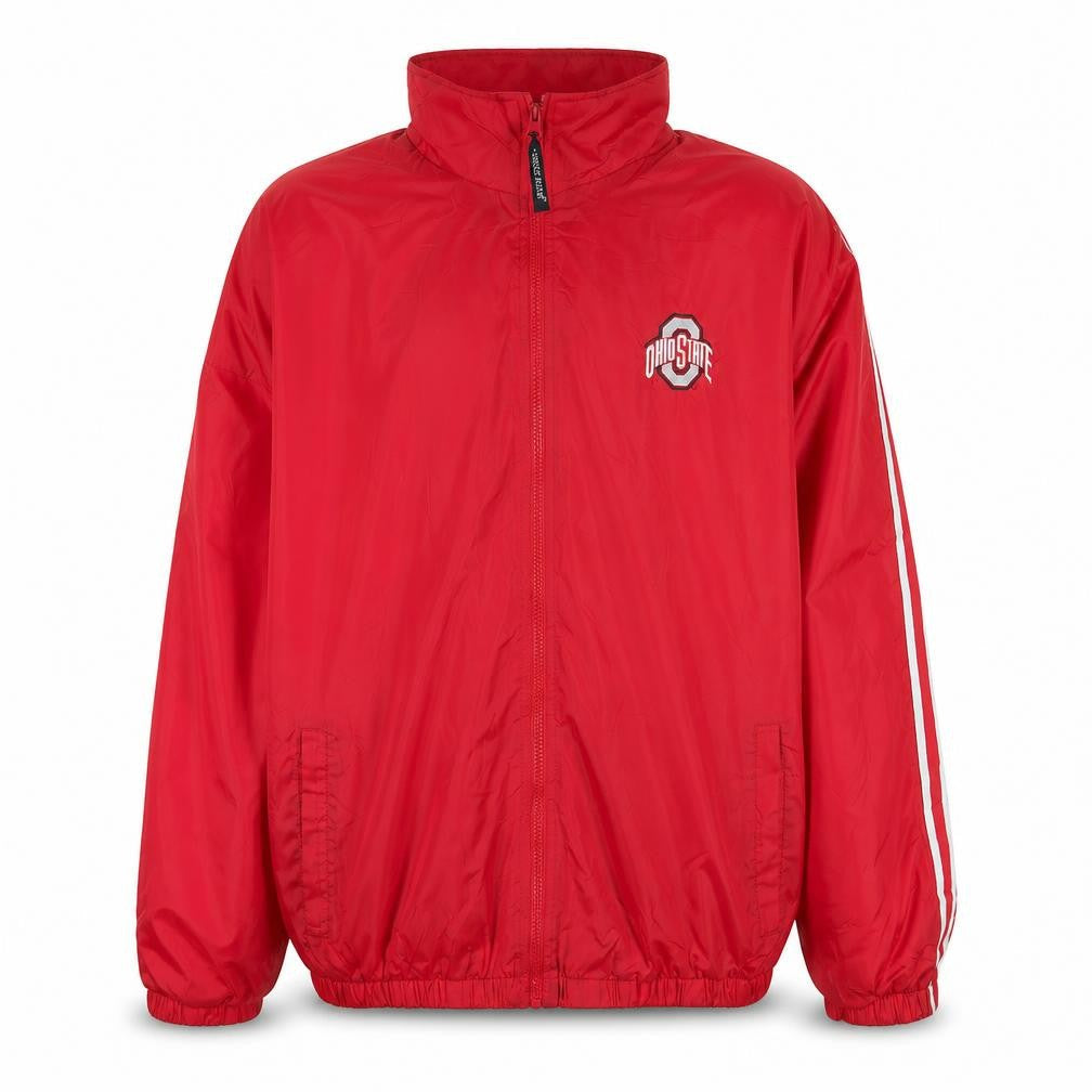 Mens UK Size L Charles River Apparel Red Windbreaker Coat