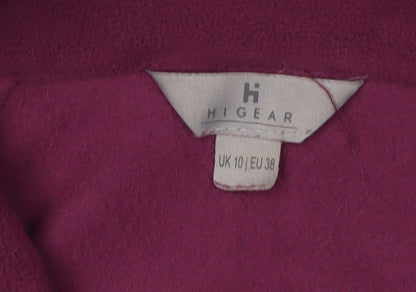 Womens UK Size 10 Hi Gear Purple Fleece Jacket