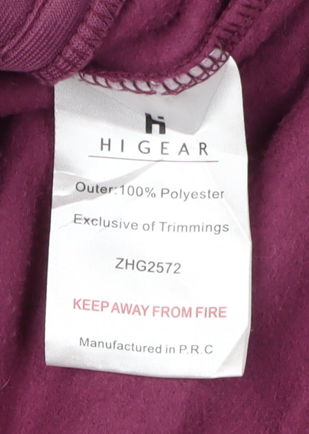 Womens UK Size 10 Hi Gear Purple Fleece Jacket