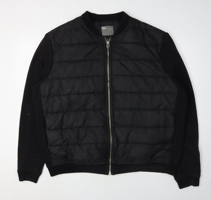 ASOS Men's Black 2XL Bomber Jacket