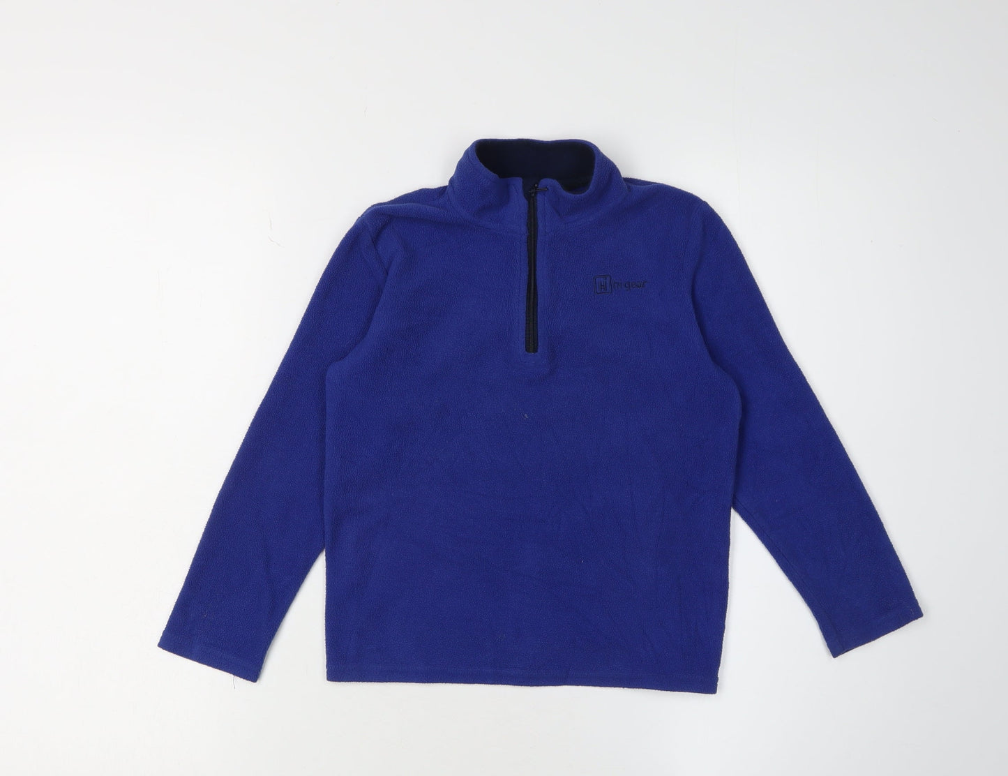 Hi Gear Boys Blue Fleece 1/4 Zip Jersey 7-8 Years