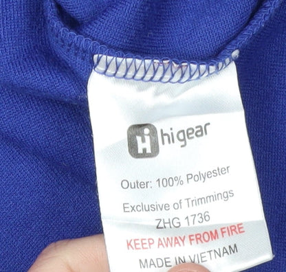 Hi Gear Boys Blue Fleece 1/4 Zip Jersey 7-8 Years