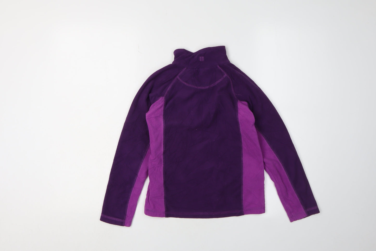 Mountain Warehouse Girls Purple Fleece 1/2 Zip Sweatshirt 7-8