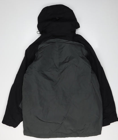 Aldon Men's Green & Black Hooded Parka Jacket L