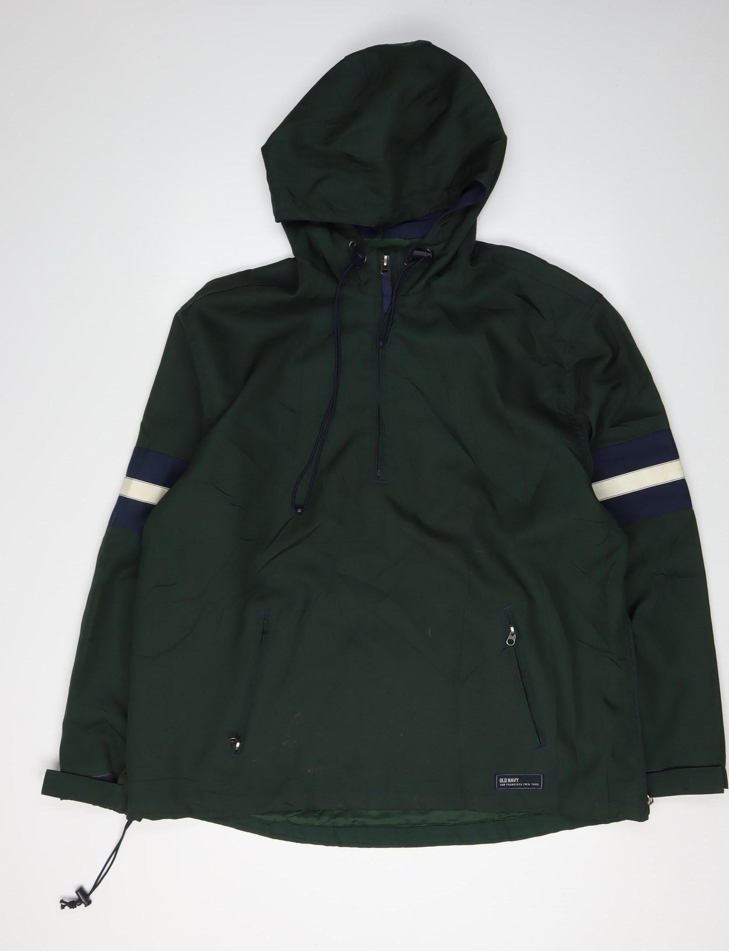Mens UK Size L Old Navy Green Anorak Coat