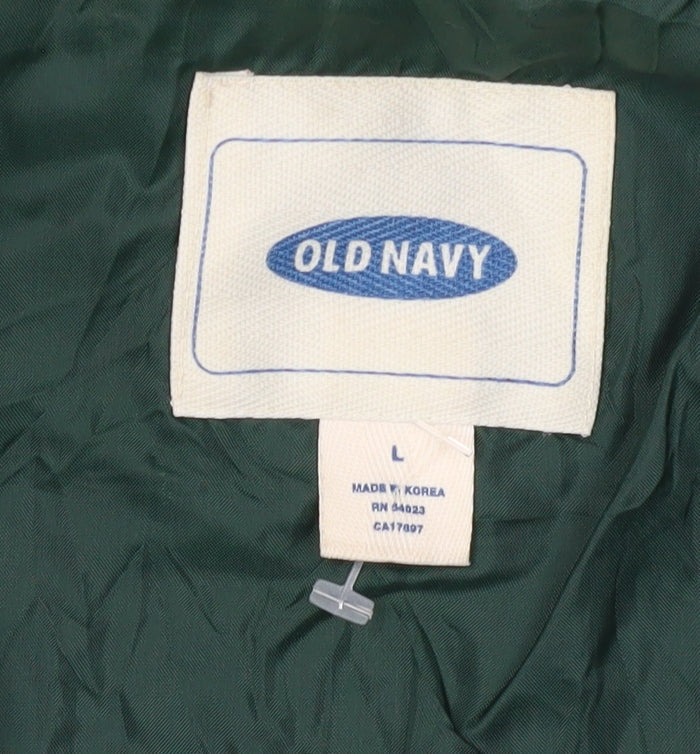 Mens UK Size L Old Navy Green Anorak Coat