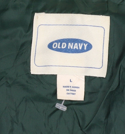 Mens UK Size L Old Navy Green Anorak Coat