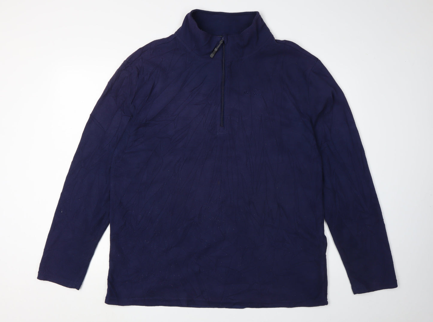 Mens UK Size L Peter Storm Blue 1/4 Zip Sweatshirt