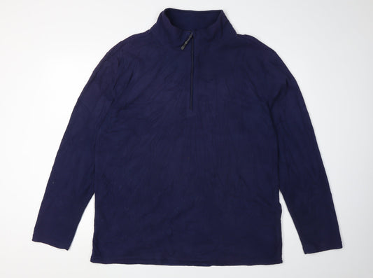 Mens UK Size L Peter Storm Blue 1/4 Zip Sweatshirt