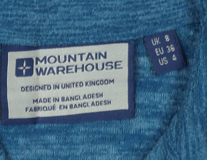 Mountain Warehouse Blue Women's Henley Hoodie Size 8