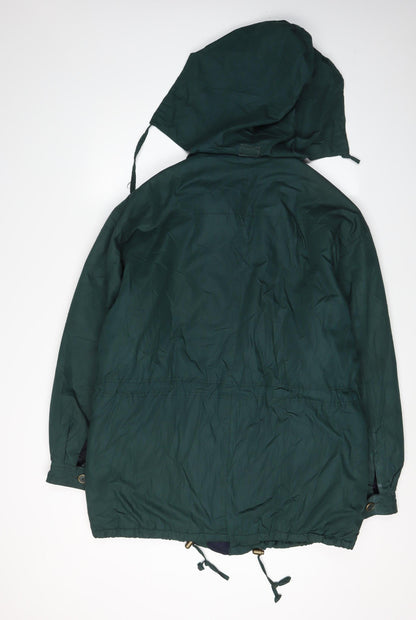 Mens UK Size L Casual Club Green Parka Coat