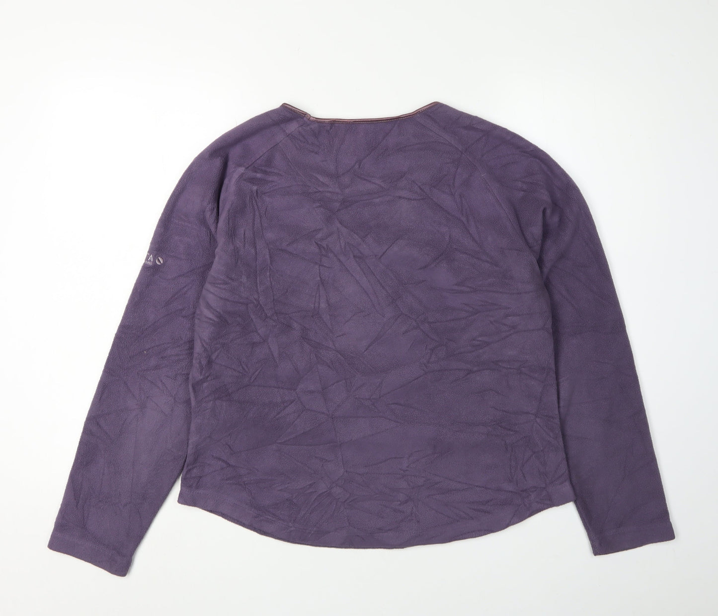 Regatta Women's Purple Sweatshirt, Size 14, Fleece V-Neck