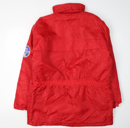 Mens UK Size M Discovery World Cruise Red Rain Coat