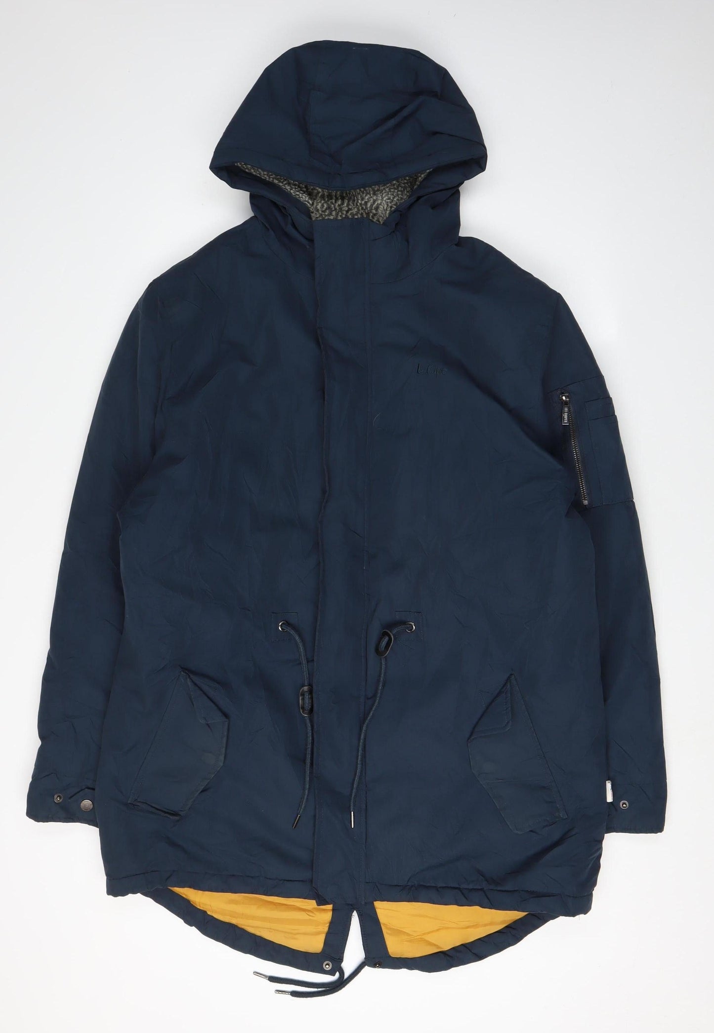 Mens UK Size L Lee Cooper Blue Parka Coat