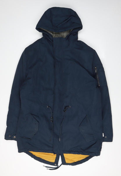 Mens UK Size L Lee Cooper Blue Parka Coat