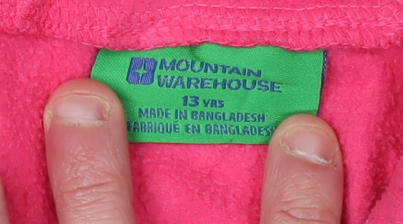 Mountain Warehouse Girls Pink Fleece Jacket 13 Years