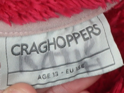 Craghoppers Girls Red 1/4 Zip Jacket, Age 13 Years, Polyester