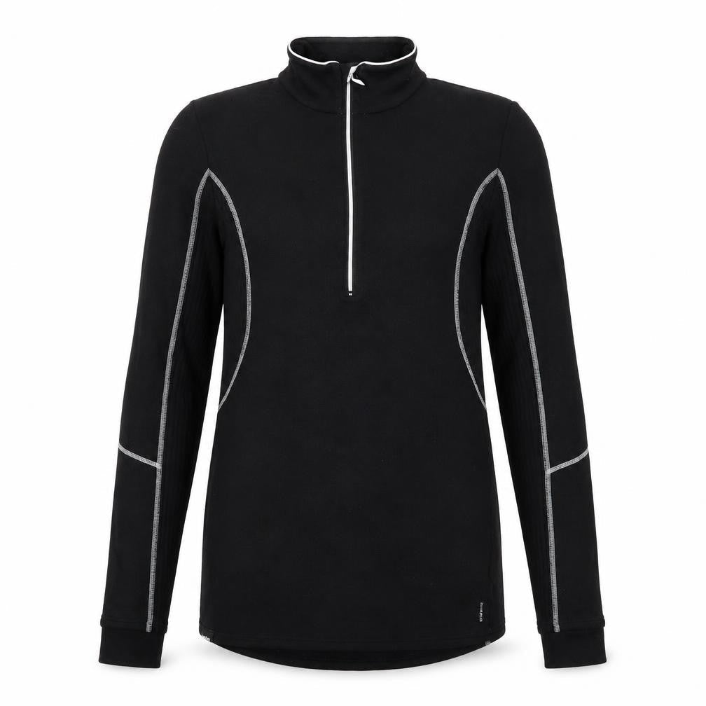 Mens UK Size XS Oxylane Black 1/2 Zip Sweatshirt