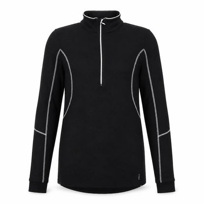Mens UK Size XS Oxylane Black 1/2 Zip Sweatshirt