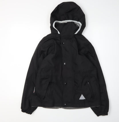 Result Boys Black XL Hooded Jacket Waterproof Casual