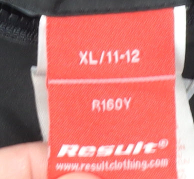 Result Boys Black XL Hooded Jacket Waterproof Casual